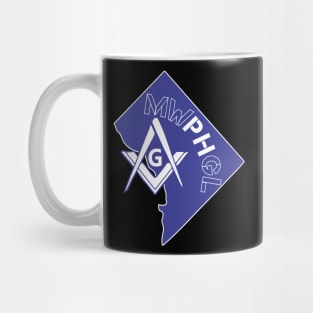 MWPHGLDC - Blue & White Mug